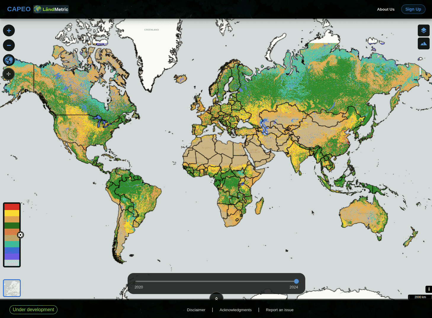 Opening Esri Wayback from CAPEO