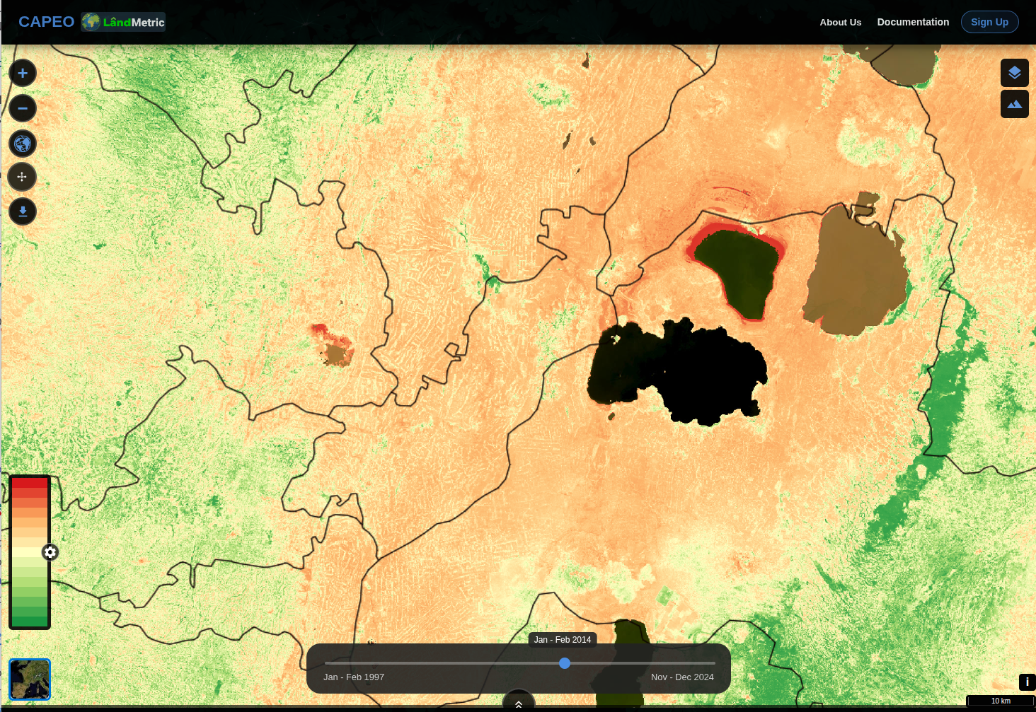 NDVI area in 2014