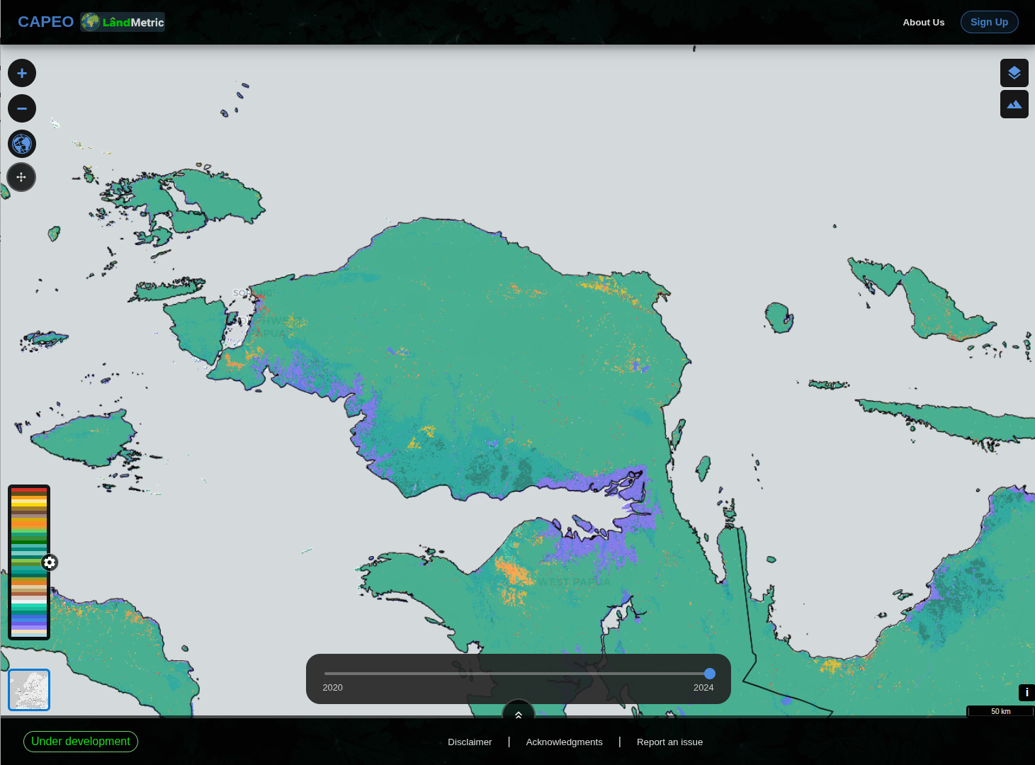 Oil-palm area in 2024