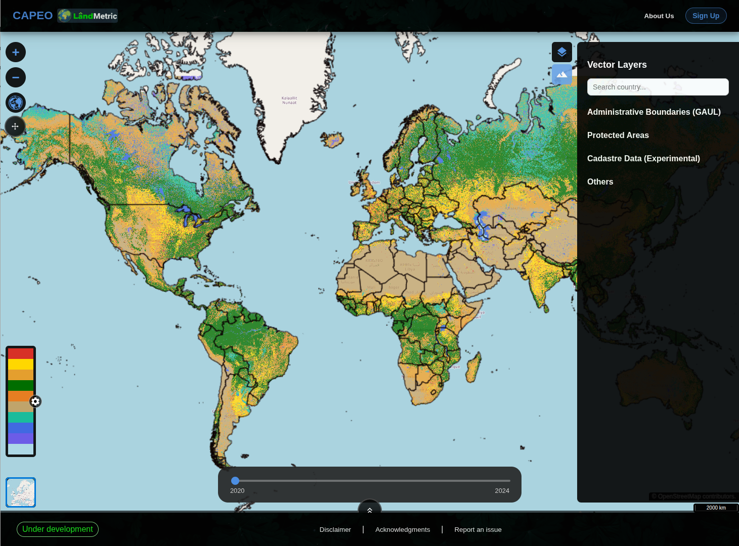 Map interface without signing in